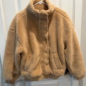 ALO Yoga Cream Teddy Jacket